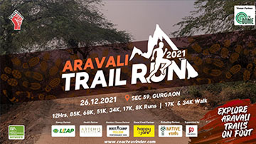 Aravali Trail Run 2021, Coach Ravinder Gurugram