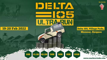 Delta 105 Ultra Run, Coach Ravinder Gurugram
