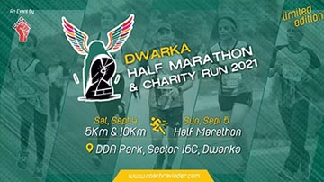 Dwarka Half Marathon & Charity 2021, Coach Ravinder Gurugram