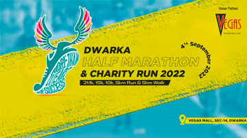 Dwarka Half Marathon and Charity Run, Coach Ravinder Gurugram