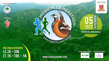 Morni Hills Marathon 2023, Coach Ravinder Gurugram