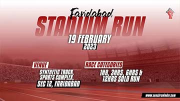 Faridabad Stadium Run, Coach Ravinder Gurugram