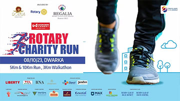 Rotary Charity Run 2023, Coach Ravinder Gurugram