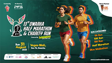Dwarka Half Marathon 2025, Coach Ravinder Gurugram