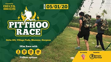 Pitthoo Race, 5Km of running with 5Kg/10Kg/15Kg/20Kg Pitthoo, Coach Ravinder Gurugram
